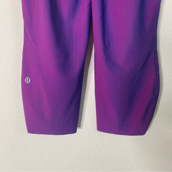 Lululemon women’s base pace two tone ribbed crop 23” leggings 12 - Picture 3 of 9